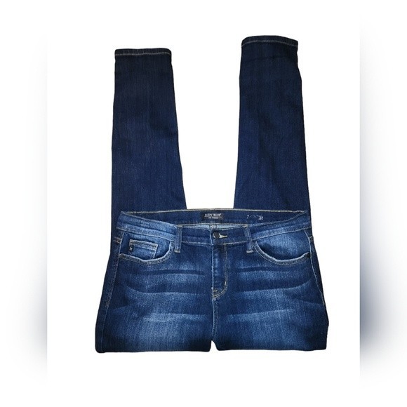 Judy Blue Dark Wash Blue Denim Stretch Comfort Skinny Fit Jeans Size 15/32 - Picture 2 of 12